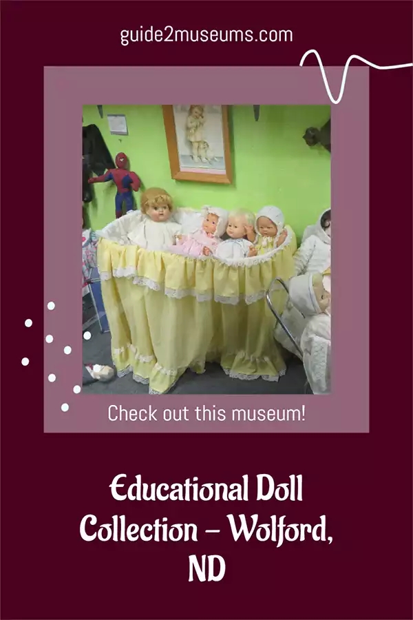 Educational Doll collection - #dolls in a bassinet #museum #NorthDakota #ND