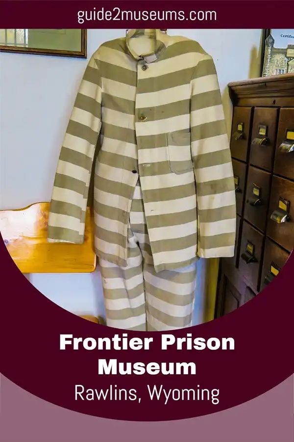 Striped prison uniform worn by inmates in the Frontier Prison #Museum in Rawlins, #Wyoming